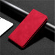 For Samsung Galaxy S24+ 5G Skin Feel Magnetic Leather Phone Case(Red)
