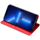 For Samsung Galaxy S24+ 5G Skin Feel Magnetic Leather Phone Case(Red)