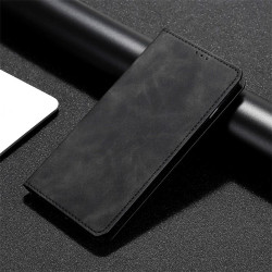 For Samsung Galaxy S24+ 5G Skin Feel Magnetic Leather Phone Case(Black)