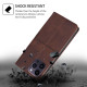 For Samsung Galaxy S24+ 5G Cow Texture Magnetic Leather Phone Case(Dark Brown)