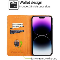 For Samsung Galaxy S24+ 5G Cow Texture Magnetic Leather Phone Case(Light Brown)