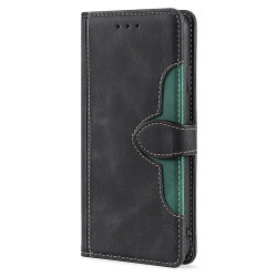 For Samsung Galaxy S24+ 5G Skin Feel Magnetic Buckle Leather Phone Case(Black)