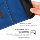 For Samsung Galaxy S24+ 5G Skin Feel Magnetic Buckle Leather Phone Case(Blue)