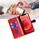 For Samsung Galaxy S24+ 5G Skin Feel Magnetic Buckle Leather Phone Case(Red)