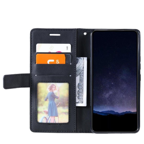 For Samsung Galaxy S24+ 5G Skin Feel Splicing Leather Phone Case(Black)