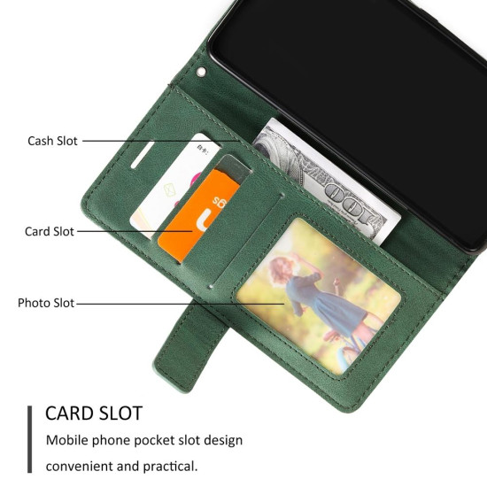 For Samsung Galaxy S24+ 5G Skin Feel Splicing Leather Phone Case(Green)