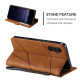For Samsung Galaxy S24+ 5G Skin Feel Splicing Leather Phone Case(Brown)