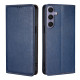 For Samsung Galaxy S24+ 5G Gloss Oil Solid Color Magnetic Leather Phone Case(Blue)
