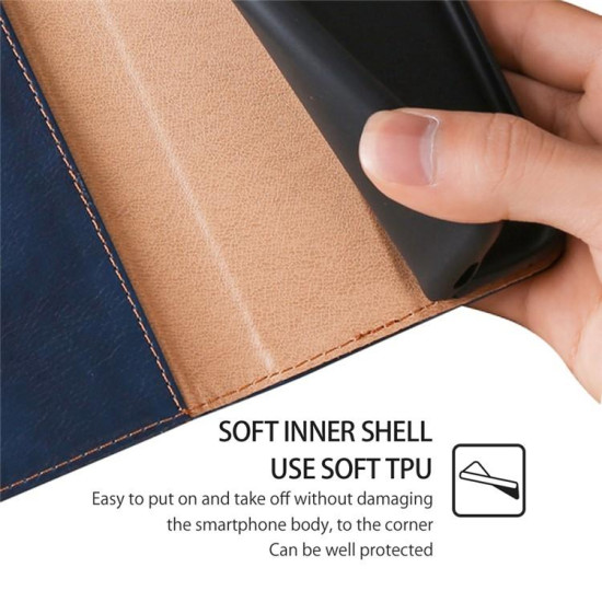 For Samsung Galaxy S24+ 5G Gloss Oil Solid Color Magnetic Leather Phone Case(Blue)