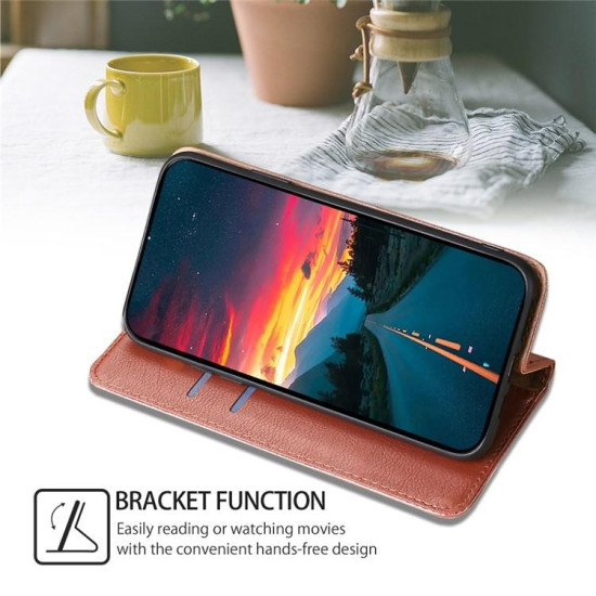 For Samsung Galaxy S24+ 5G Gloss Oil Solid Color Magnetic Leather Phone Case(Rose Gold)
