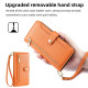 For Samsung Galaxy S24+ 5G Sheep Texture Cross-body Zipper Wallet Leather Phone Case(Orange)