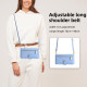 For Samsung Galaxy S24+ 5G Sheep Texture Cross-body Zipper Wallet Leather Phone Case(Blue)