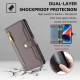 For Samsung Galaxy S24+ 5G Sheep Texture Cross-body Zipper Wallet Leather Phone Case(Grey)