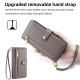 For Samsung Galaxy S24+ 5G Sheep Texture Cross-body Zipper Wallet Leather Phone Case(Grey)