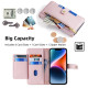 For Samsung Galaxy S24+ 5G Sheep Texture Cross-body Zipper Wallet Leather Phone Case(Pink)