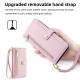 For Samsung Galaxy S24+ 5G Sheep Texture Cross-body Zipper Wallet Leather Phone Case(Pink)