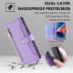 For Samsung Galaxy S24+ 5G Sheep Texture Cross-body Zipper Wallet Leather Phone Case(Purple)