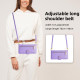For Samsung Galaxy S24+ 5G Sheep Texture Cross-body Zipper Wallet Leather Phone Case(Purple)