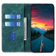 For Samsung Galaxy S24+ 5G RFID Anti-theft Brush Magnetic Leather Phone Case(Green)