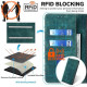 For Samsung Galaxy S24+ 5G RFID Anti-theft Brush Magnetic Leather Phone Case(Green)