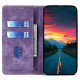 For Samsung Galaxy S24+ 5G RFID Anti-theft Brush Magnetic Leather Phone Case(Purple)