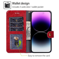 For Samsung Galaxy S24+ 5G Zipper Bag Leather Phone Case(Red)