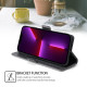 For Samsung Galaxy S24+ 5G Contrast Color Side Buckle Leather Phone Case(Black + Grey)