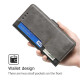 For Samsung Galaxy S24+ 5G Contrast Color Side Buckle Leather Phone Case(Black + Grey)