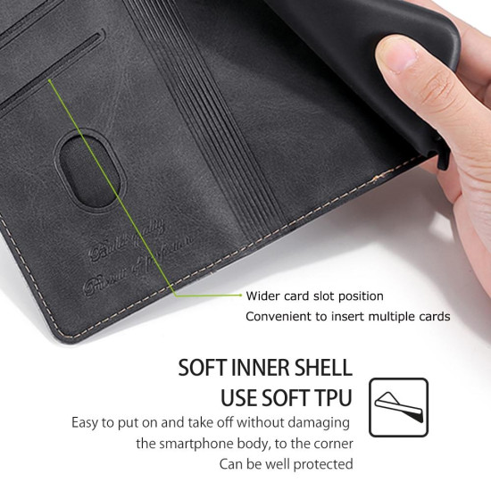 For Samsung Galaxy S24+ 5G Contrast Color Side Buckle Leather Phone Case(Black + Grey)