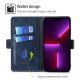 For Samsung Galaxy S24+ 5G Contrast Color Side Buckle Leather Phone Case(Blue + Grey)