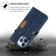 For Samsung Galaxy S24+ 5G Contrast Color Side Buckle Leather Phone Case(Blue + Grey)