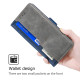 For Samsung Galaxy S24+ 5G Contrast Color Side Buckle Leather Phone Case(Blue + Grey)