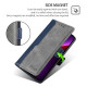 For Samsung Galaxy S24+ 5G Contrast Color Side Buckle Leather Phone Case(Blue + Grey)
