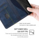 For Samsung Galaxy S24+ 5G Contrast Color Side Buckle Leather Phone Case(Blue + Grey)