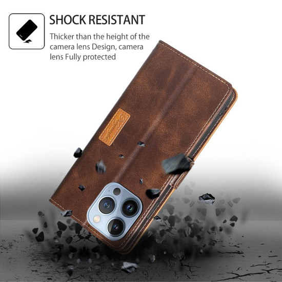 For Samsung Galaxy S24+ 5G Contrast Color Side Buckle Leather Phone Case(Dark Brown + Gold)