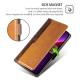 For Samsung Galaxy S24+ 5G Contrast Color Side Buckle Leather Phone Case(Dark Brown + Gold)