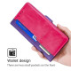 For Samsung Galaxy S24+ 5G Contrast Color Side Buckle Leather Phone Case(Purple + Rose Red)