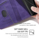 For Samsung Galaxy S24+ 5G Contrast Color Side Buckle Leather Phone Case(Purple + Rose Red)