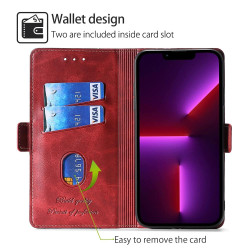 For Samsung Galaxy S24+ 5G Contrast Color Side Buckle Leather Phone Case(Red + Black)