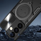 For Samsung Galaxy S24+ 5G CD Texture Sliding Camshield Magnetic Holder Phone Case(Black)
