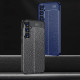 For Samsung Galaxy S24+ 5G Litchi Texture Shockproof TPU Phone Case(Black)
