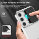 For Samsung Galaxy S24+ 5G Stereoscopic Holder Sliding Camshield Phone Case(White)