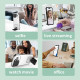 For Samsung Galaxy S24+ 5G Stereoscopic Holder Sliding Camshield Phone Case(White)