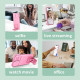For Samsung Galaxy S24+ 5G Stereoscopic Holder Sliding Camshield Phone Case(Pink)