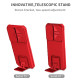 For Samsung Galaxy S24+ 5G Stereoscopic Holder Sliding Camshield Phone Case(Red)