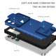 For Samsung Galaxy S24+ 5G Stereoscopic Holder Sliding Camshield Phone Case(Blue)