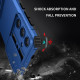 For Samsung Galaxy S24+ 5G Stereoscopic Holder Sliding Camshield Phone Case(Blue)