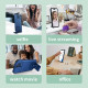 For Samsung Galaxy S24+ 5G Stereoscopic Holder Sliding Camshield Phone Case(Blue)