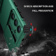 For Samsung Galaxy S24+ 5G Stereoscopic Holder Sliding Camshield Phone Case(Green)