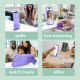For Samsung Galaxy S24+ 5G Stereoscopic Holder Sliding Camshield Phone Case(Purple)